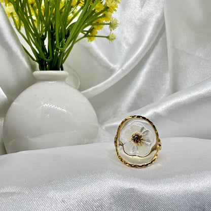 Crystal Flower Ring