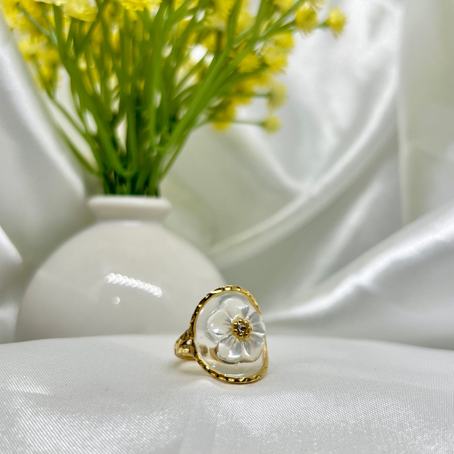 Crystal Flower Ring