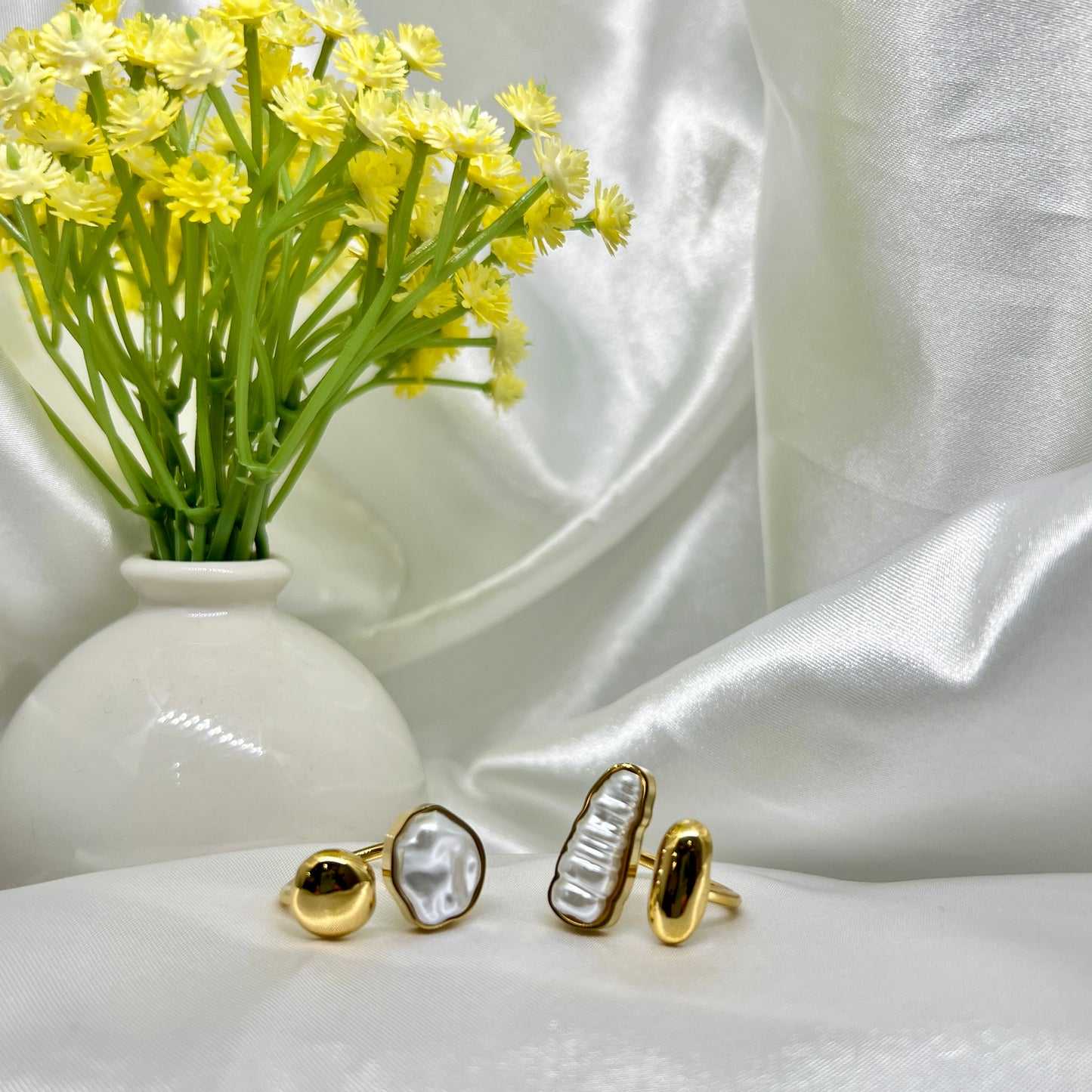 Irregular Pearl Ring