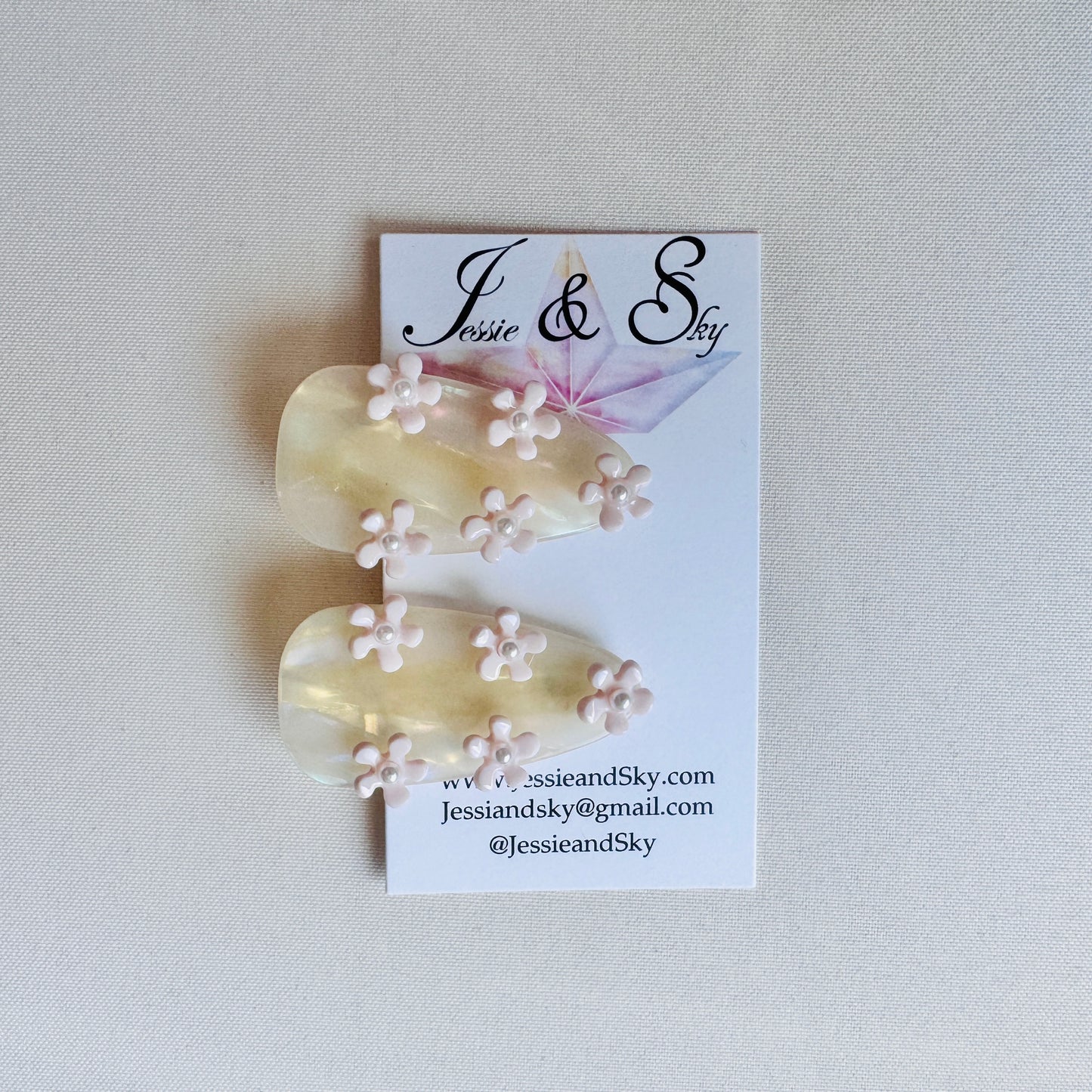 Flower Hair Barrette (Hair Clip)