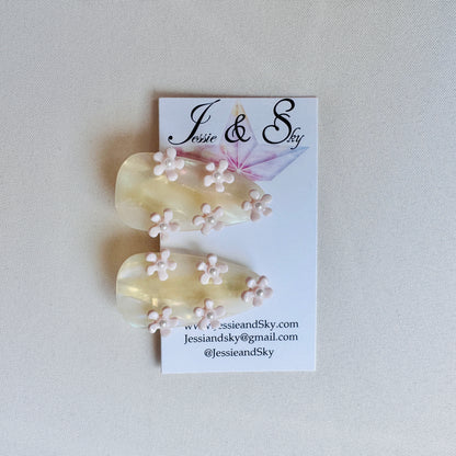Flower Hair Barrette (Hair Clip)