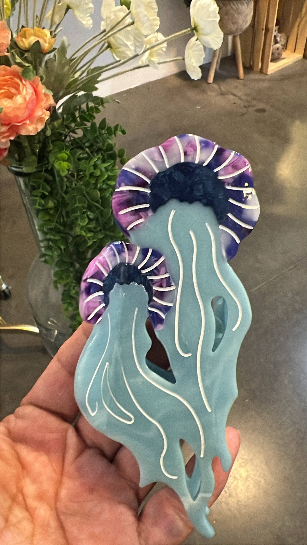 Jellyfish Hair Clips