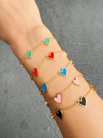 Stainless Steel Heart Shaped Braceless