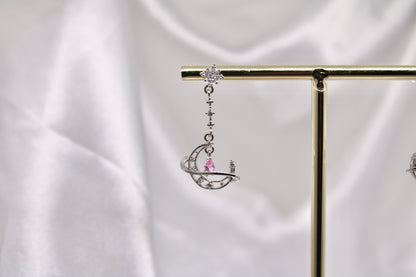 Dangling Moon Earrings
