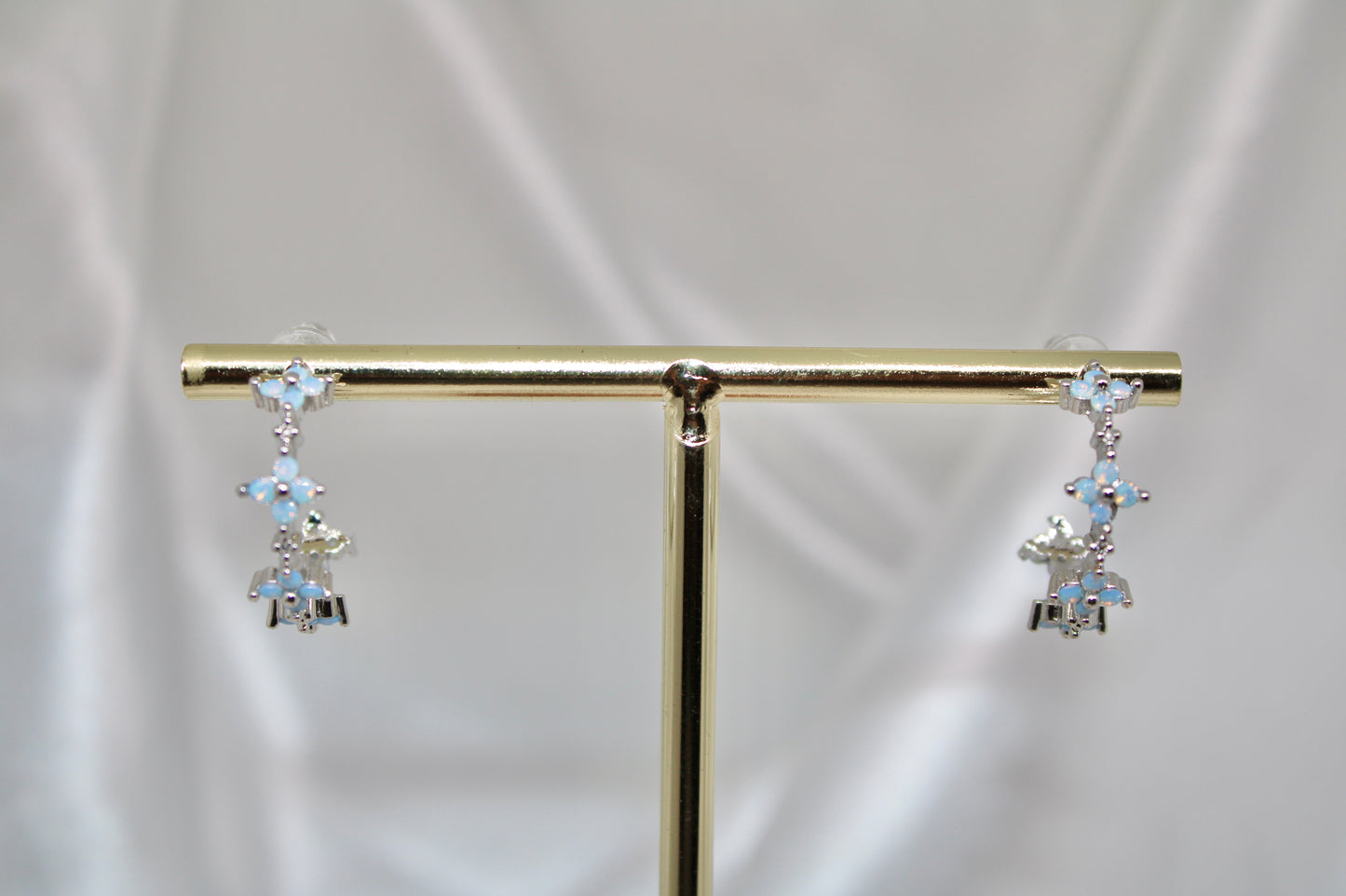 Floral Hoop Earrings