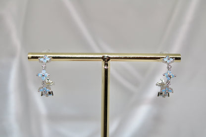 Floral Hoop Earrings