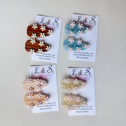 Flower Hair Barrette (Hair Clip)