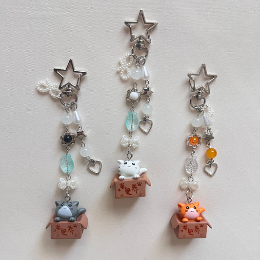 Box Kitten Keychain