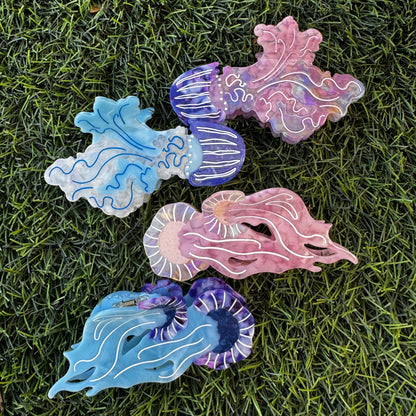 Jellyfish Hair Clips
