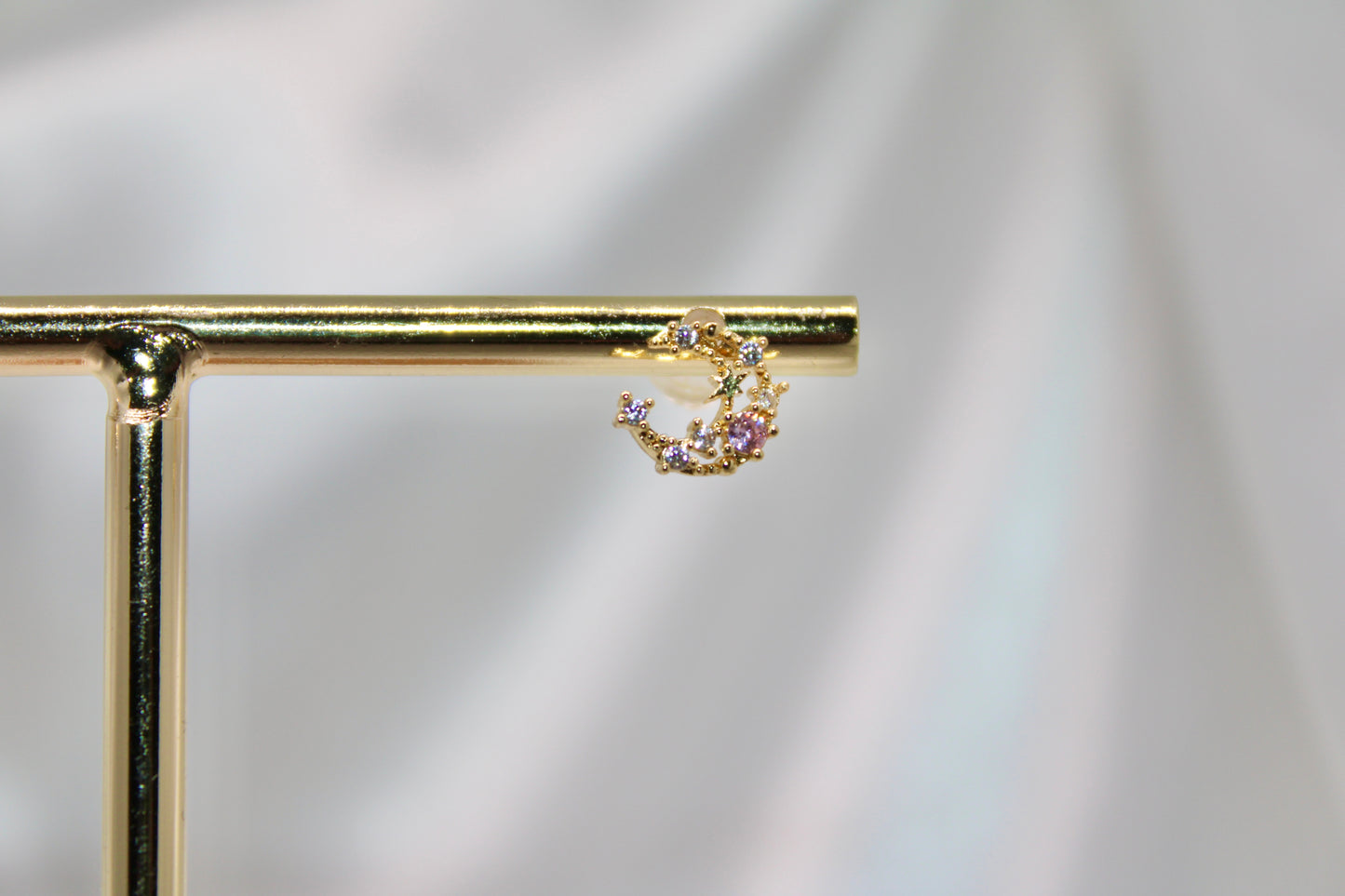 Pink Space Earrings as