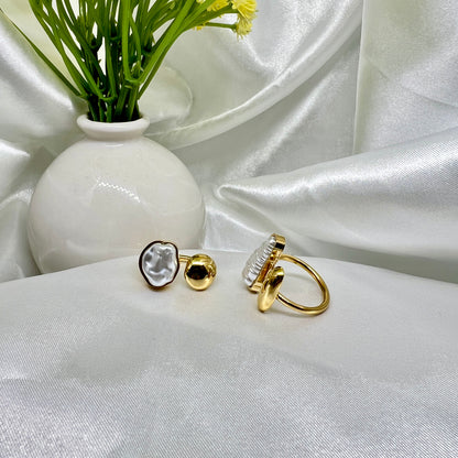 Irregular Pearl Ring