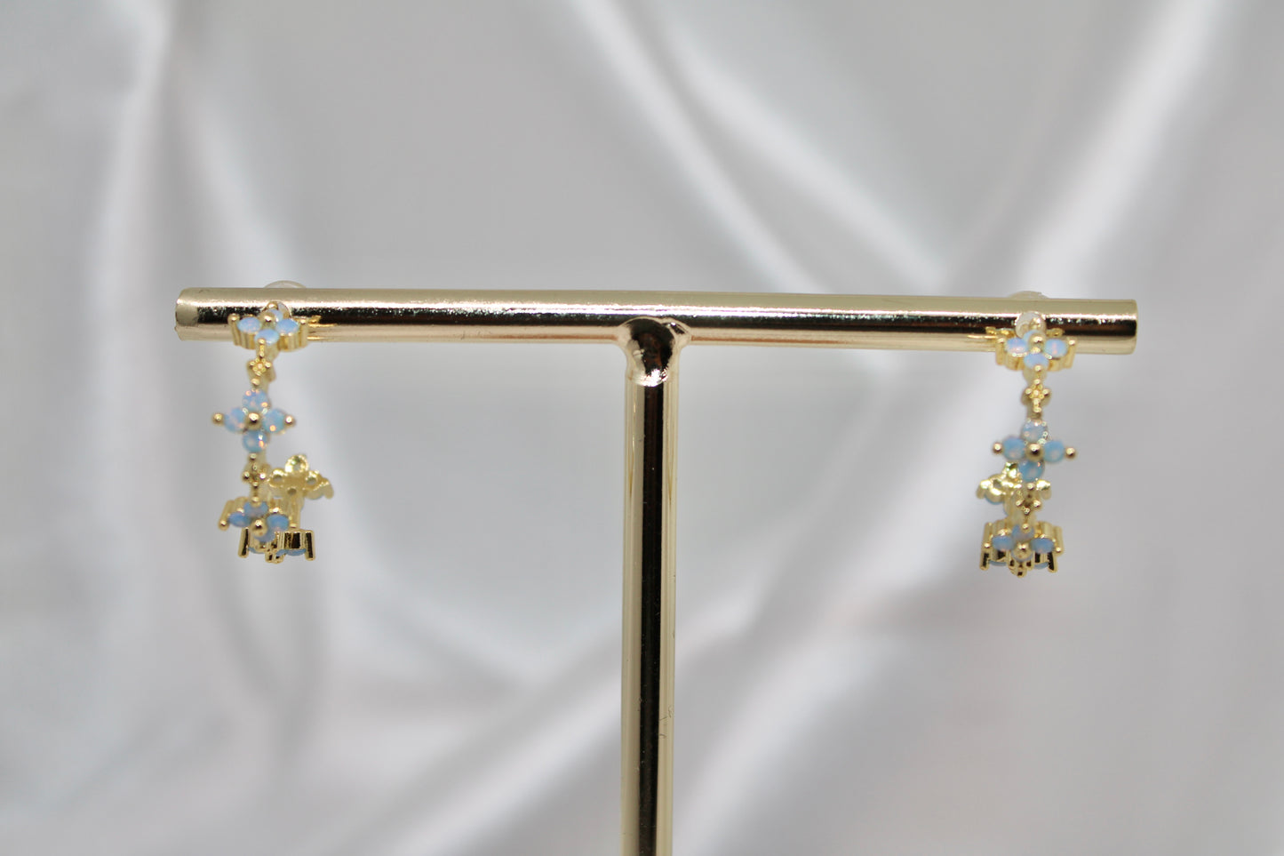 Floral Hoop Earrings