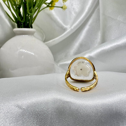 Crystal Flower Ring