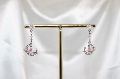 Dangling Moon Earrings