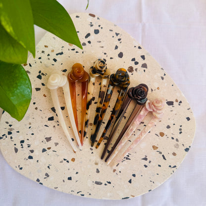 Rose French Hair Pin