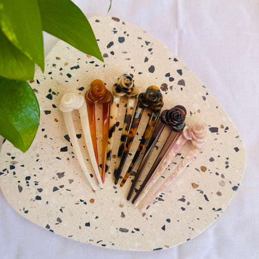 Rose French Hair Pin