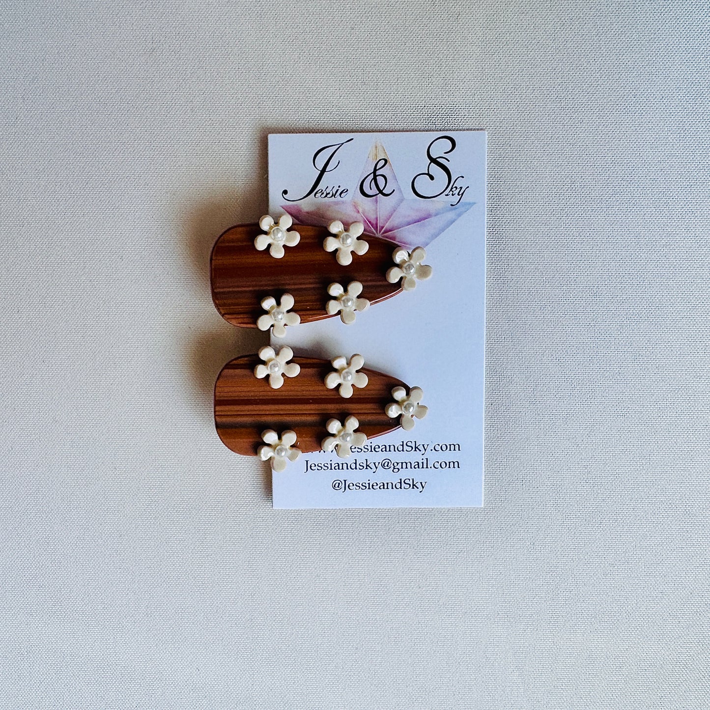 Flower Hair Barrette (Hair Clip)