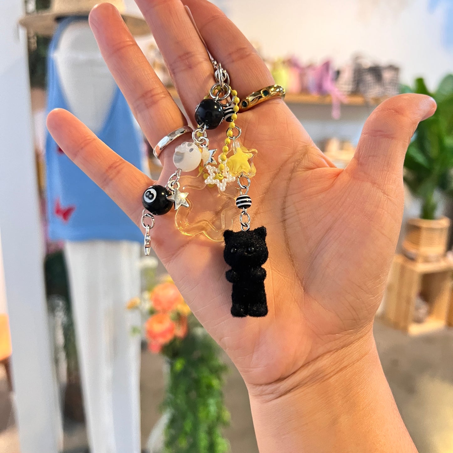 Calico Critter Cat Keychain Charm