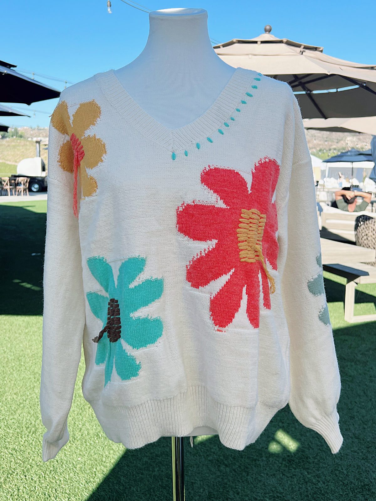 Sky Flower Sweater