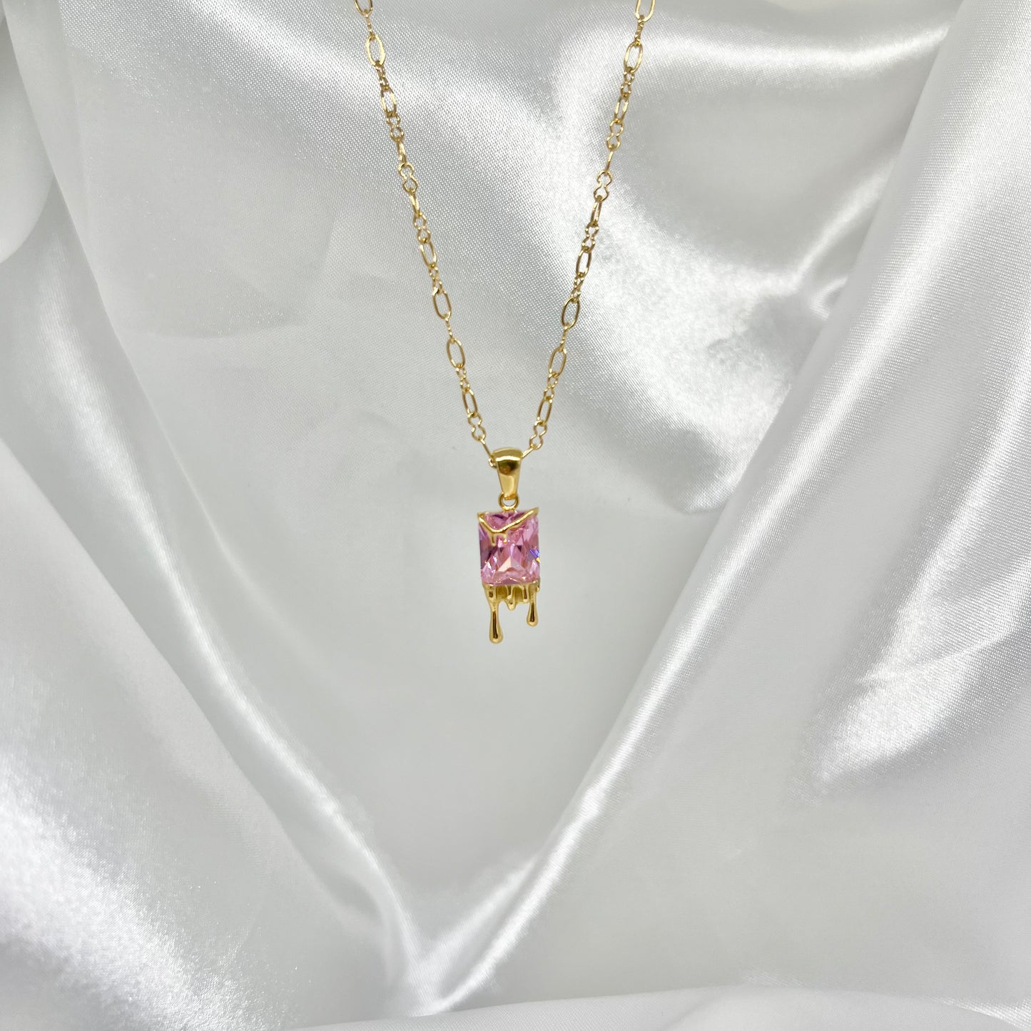 Dripping Crystal Necklace