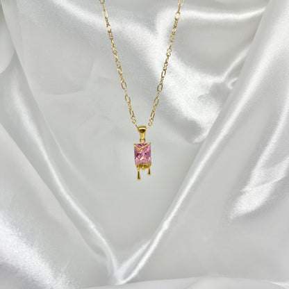 Dripping Crystal Necklace