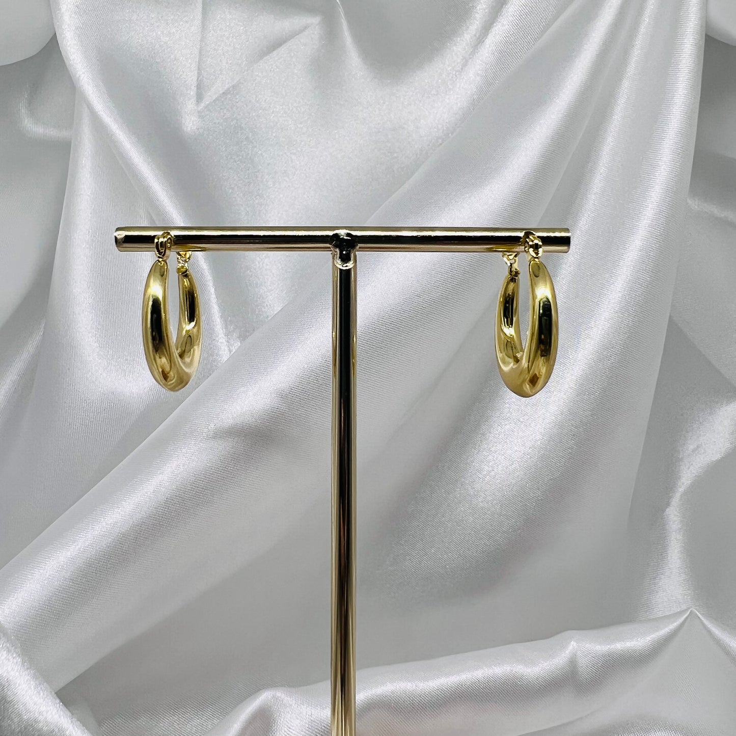 Holly Hoop Earrings (Gold Dipped)