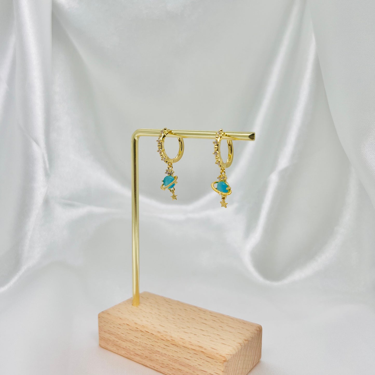 Saturn Hoop Earrings