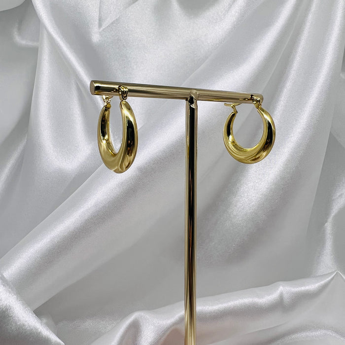 Holly Hoop Earrings (Gold Dipped)