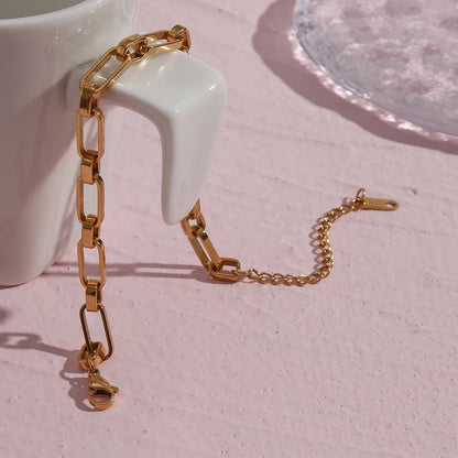 Chunky Hollow Link Bracelet