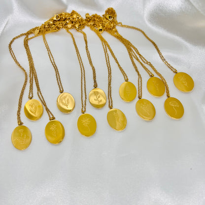 Birth Flower Necklace