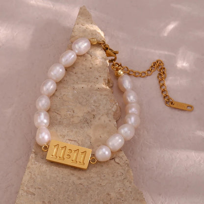 11:11 Pearl Bracelet
