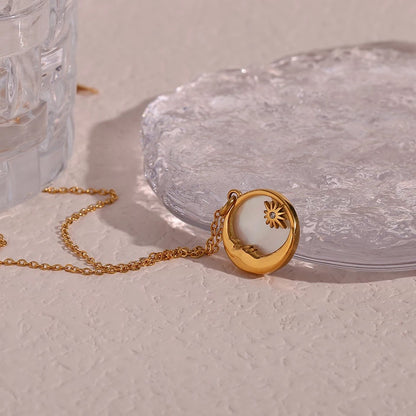 Moon Star Coin Necklace