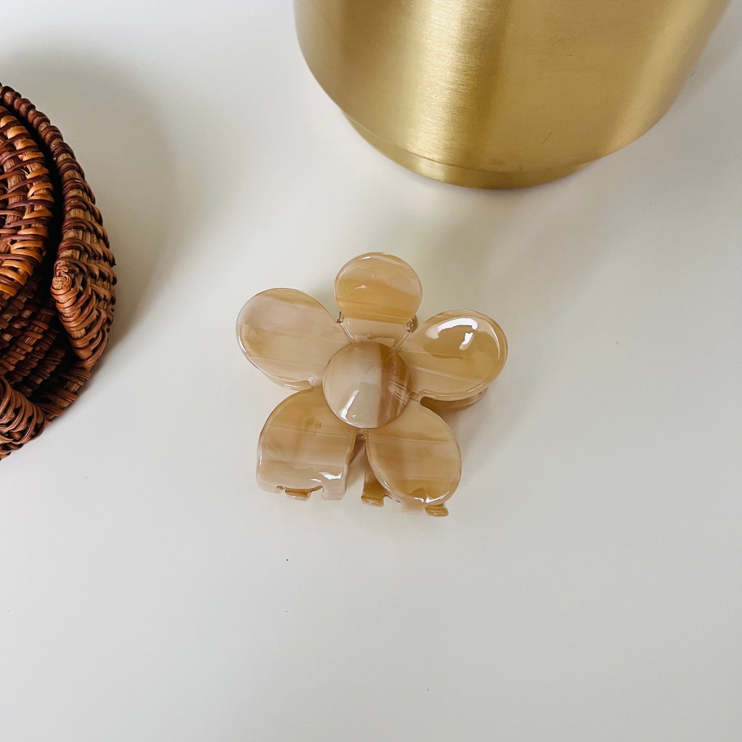 Striped Flower clips