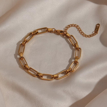 Chunky Hollow Link Bracelet